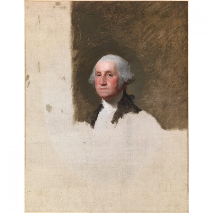 Unfinished portrait of George Washington