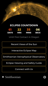 Eclipse countdown homepage
