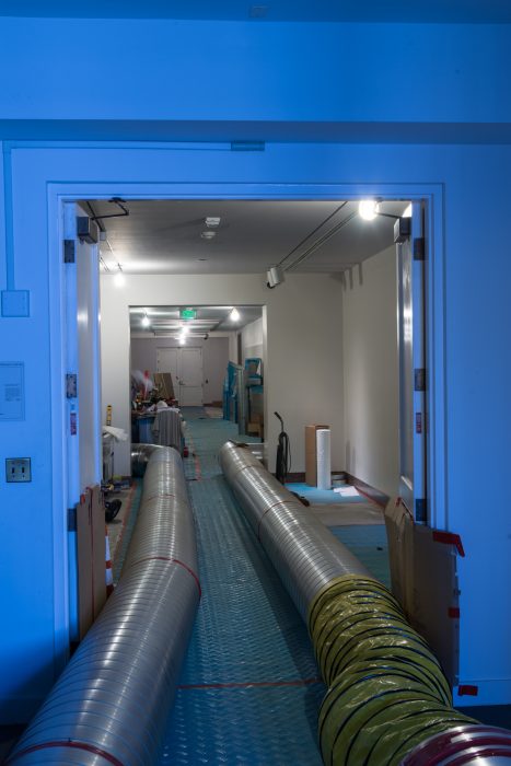 Ductwork in hallway