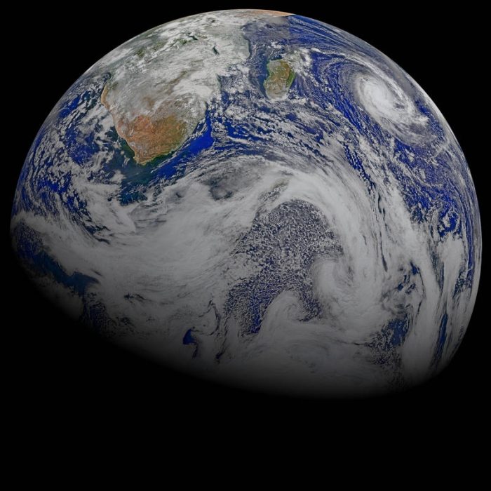 Planed Earth seen from space