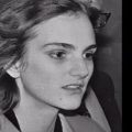 AP black and white photo of Patty Hearst