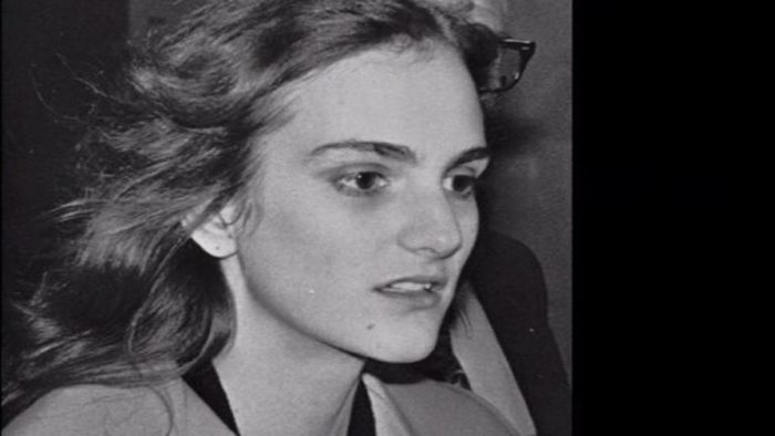 AP black and white photo of Patty Hearst 