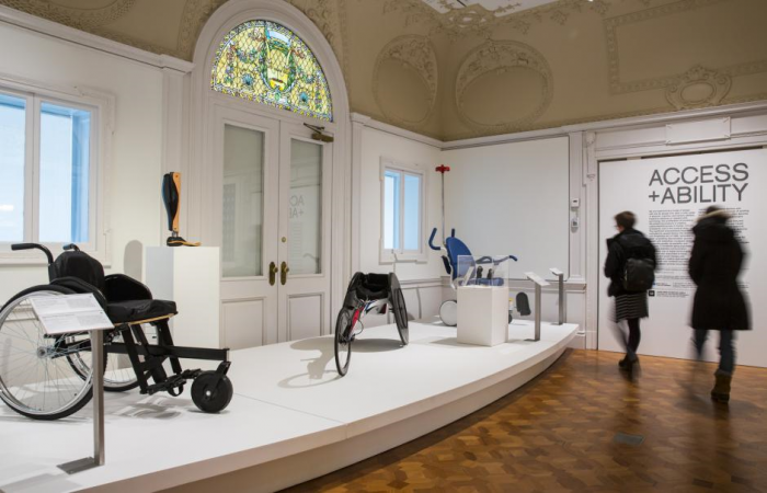 Mobility devices on display in Access + Ability exhibition