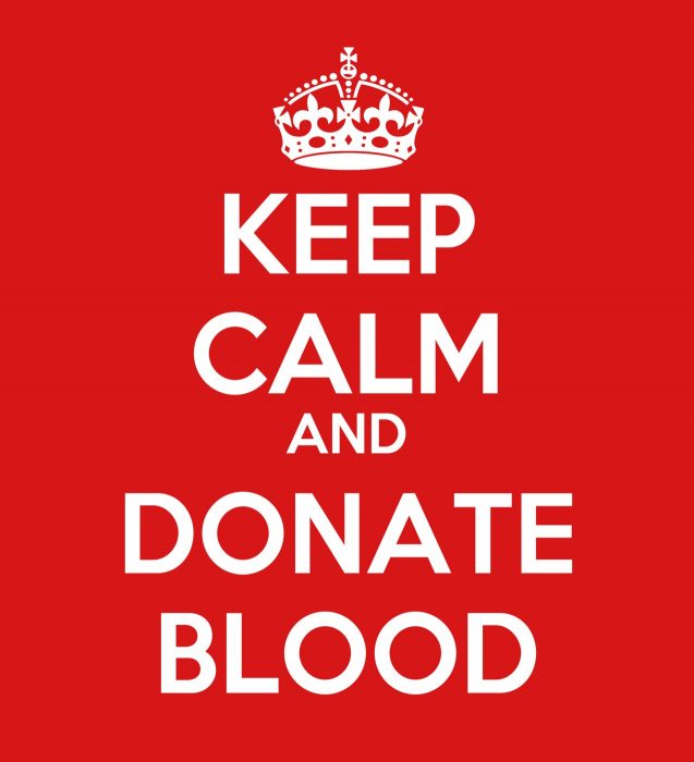 Mock up of famous slogan for blood drive
