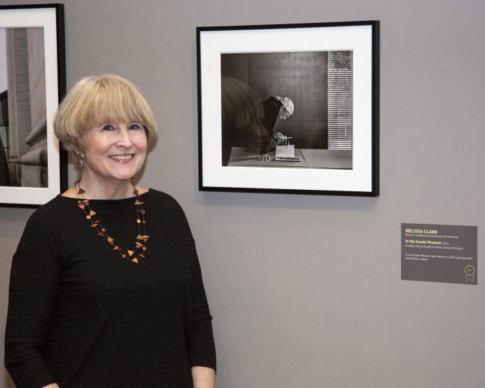 Clark with her photo