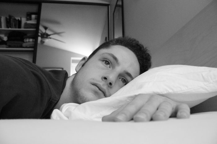 Williams selfie lying in bed