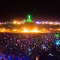 Cropped version of Burning Man at night