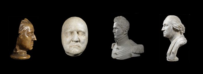 Busts of colonial figures