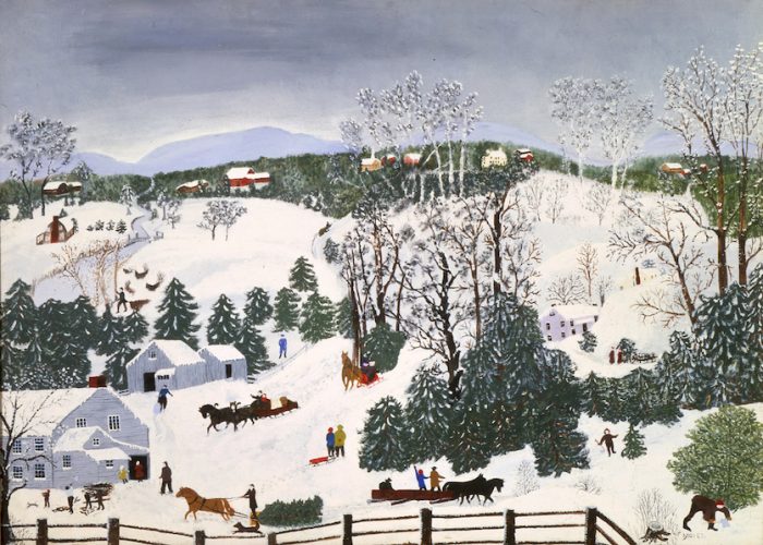 Painting of winter scene