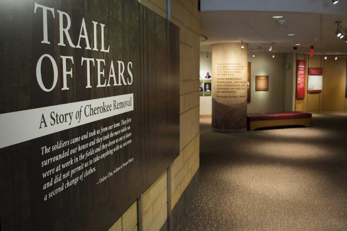 Gallery Entrance to Trail of tears