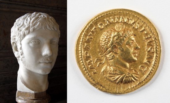 Composite photo of portrait and coin