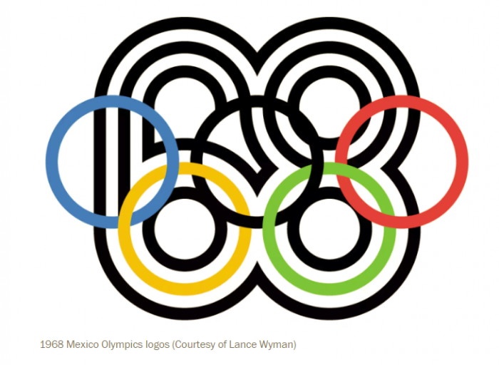 1968 Olympics logo by artist Lance Wyman