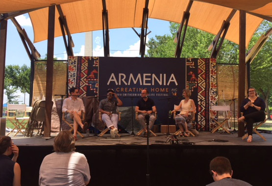 Panel on "Armenia" stage at the 2018 Staff Picnic