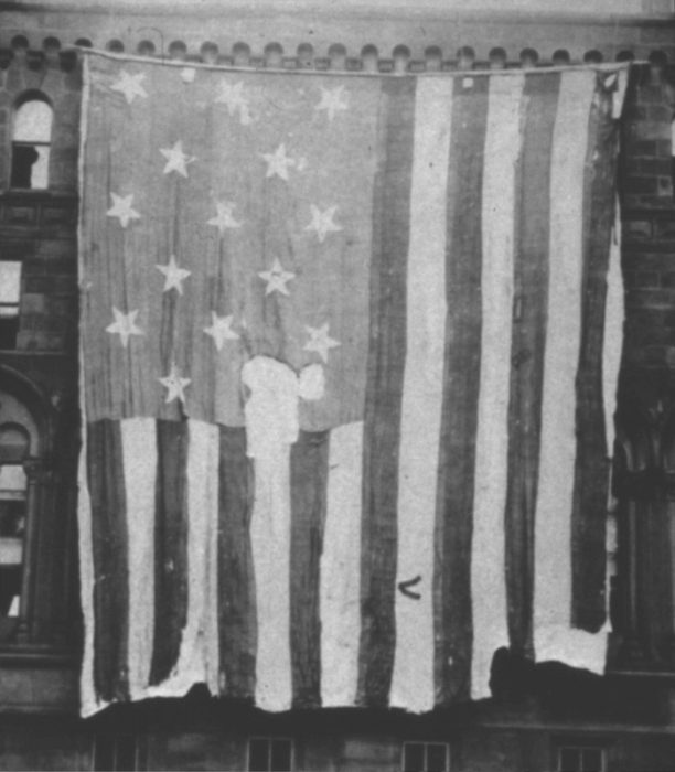 Flag on display