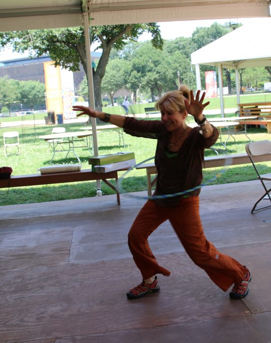 Carter hula hooping