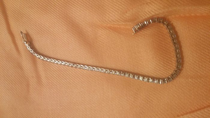 faux diamond tennis bracelet