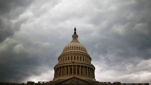 Storm clouds over Capitol Dome