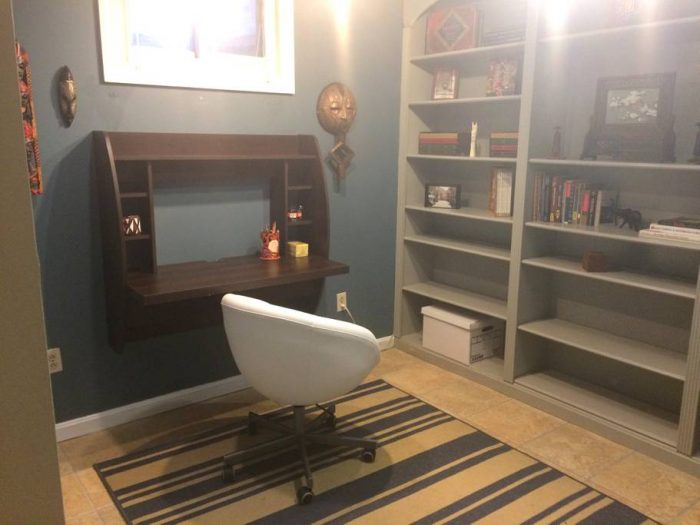 Office in basement apartment