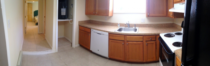 Kitchen in basement apartment