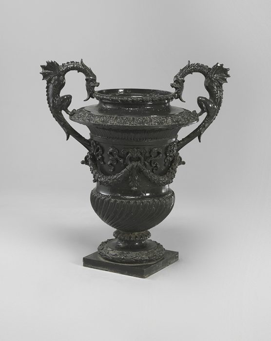 Cast iron urn