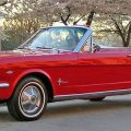 1964 red Ford Mustang