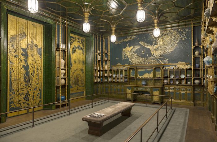 View of WHistler's Peacock Room at the Freer Gallery