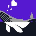 Graphic of whale for Sidedoor podcast