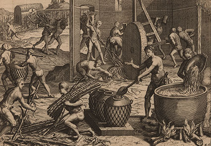 Etching of enslaved people