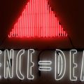 Cropped version of silence =death neon sign