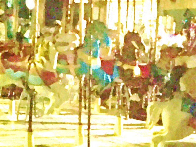 Impressionistic image of carousel