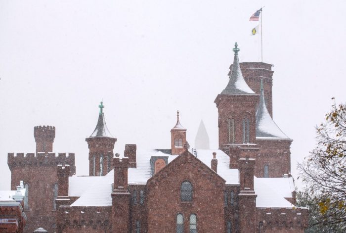 Castle in snow