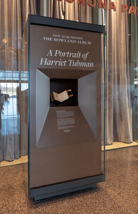 Album display case at NMAAHC