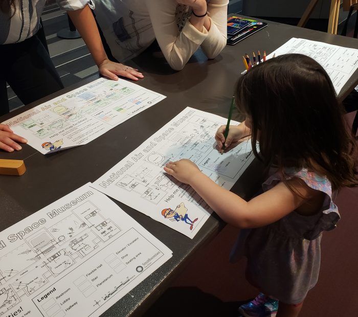 Child coloring dueing 2019 Take our Children to Work Day