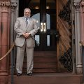 Lonnie Bunch at East Door of Smithsonian Castle