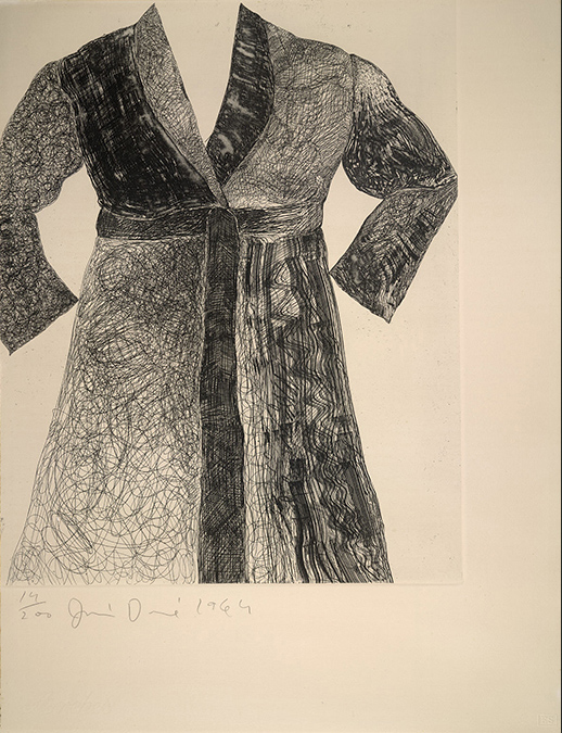 Drawing of a bathrobe