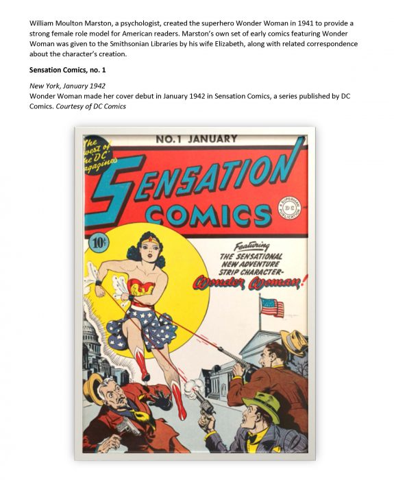 Sensation comic book featuring debut of Wonder Woman