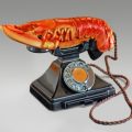 Dial telephone with lobster handset