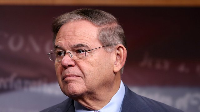 Close-up of Sen. Robert Menendez