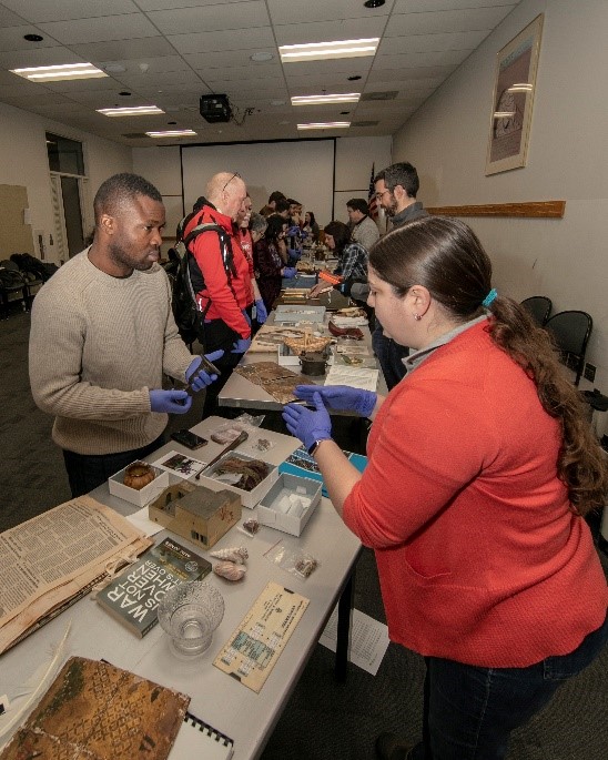 People at Collections Open House