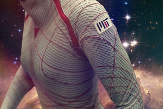 Close-up of new spacesuit design