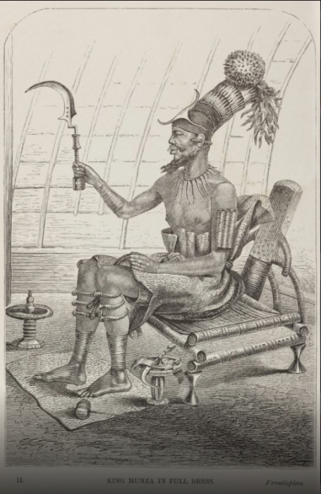 Illustration depicting African king