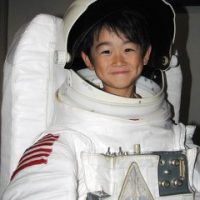 Child in space suit