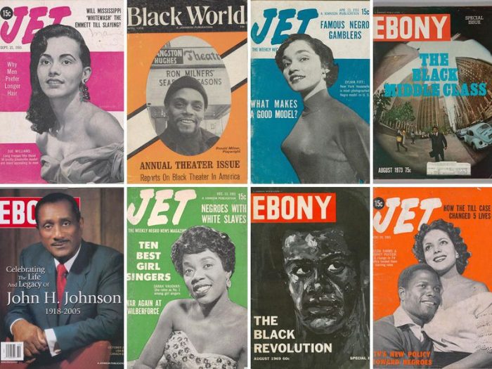 Composite photo of Ebony and Jet magazine covers