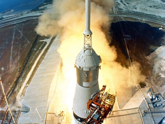 Apollo 11 rocket launch