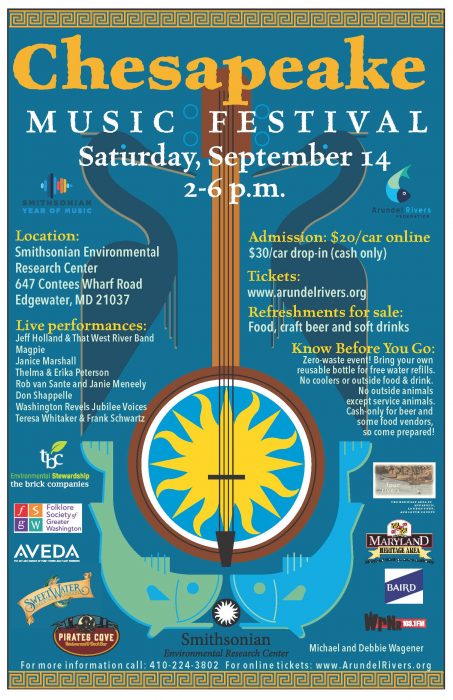Flyer for Chesapeake Music Festival