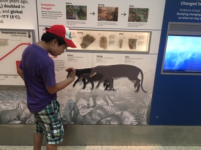 Jake in Deep Time Exhibition