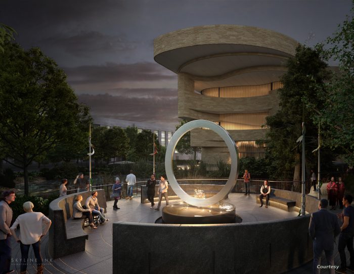 Artists rendering of Native Veterans Memorial
