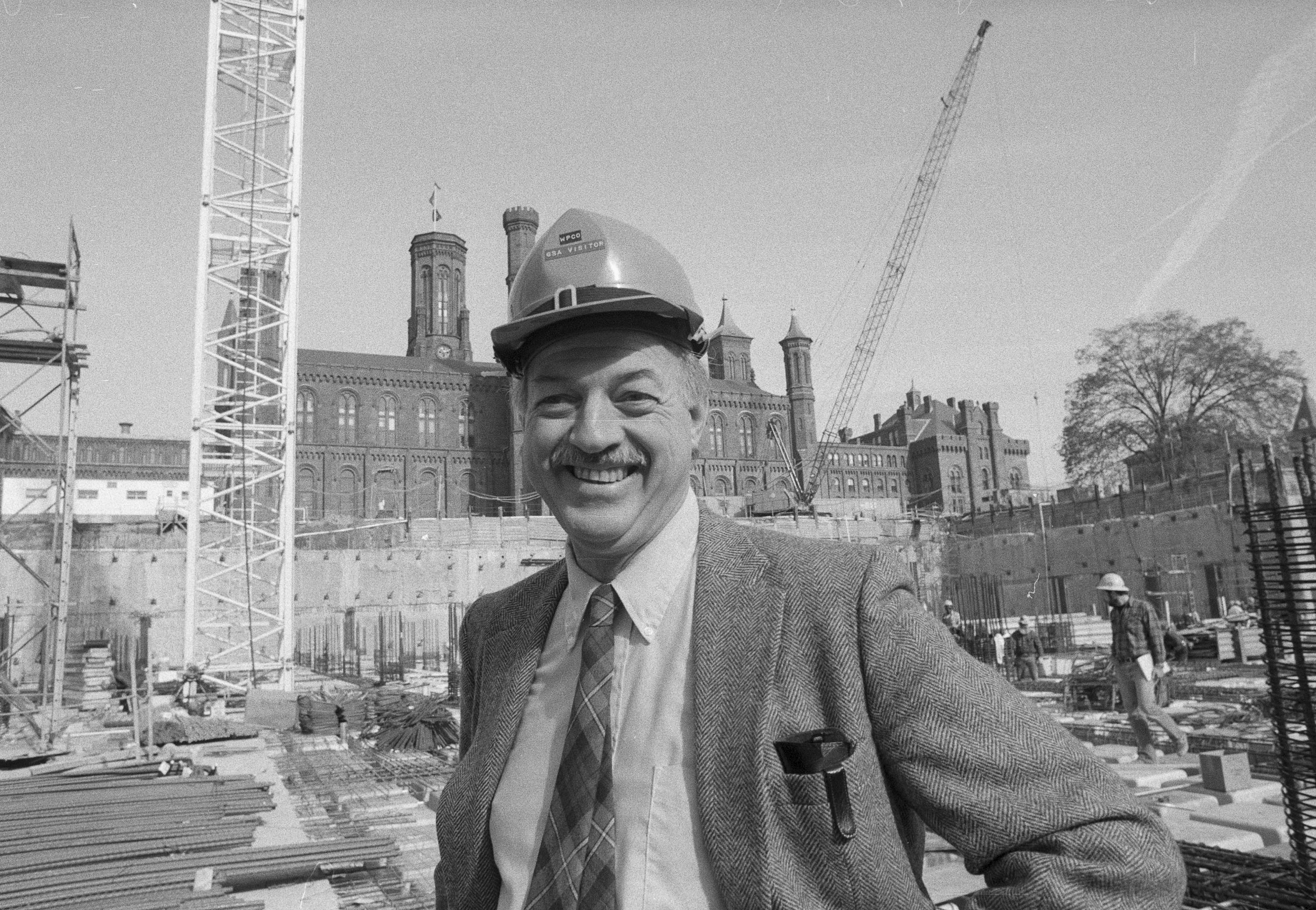 Adams in hardhat