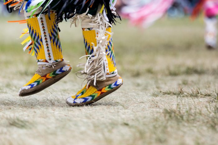 Dancer in native dress