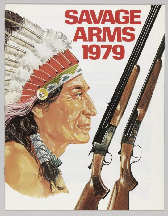 Catalogue featuring Indian with rifles